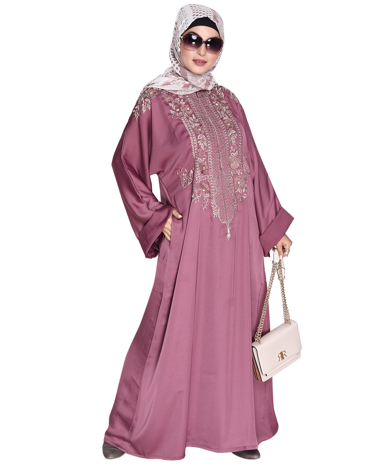 Royal Dubai Style Abayas Onion Pink