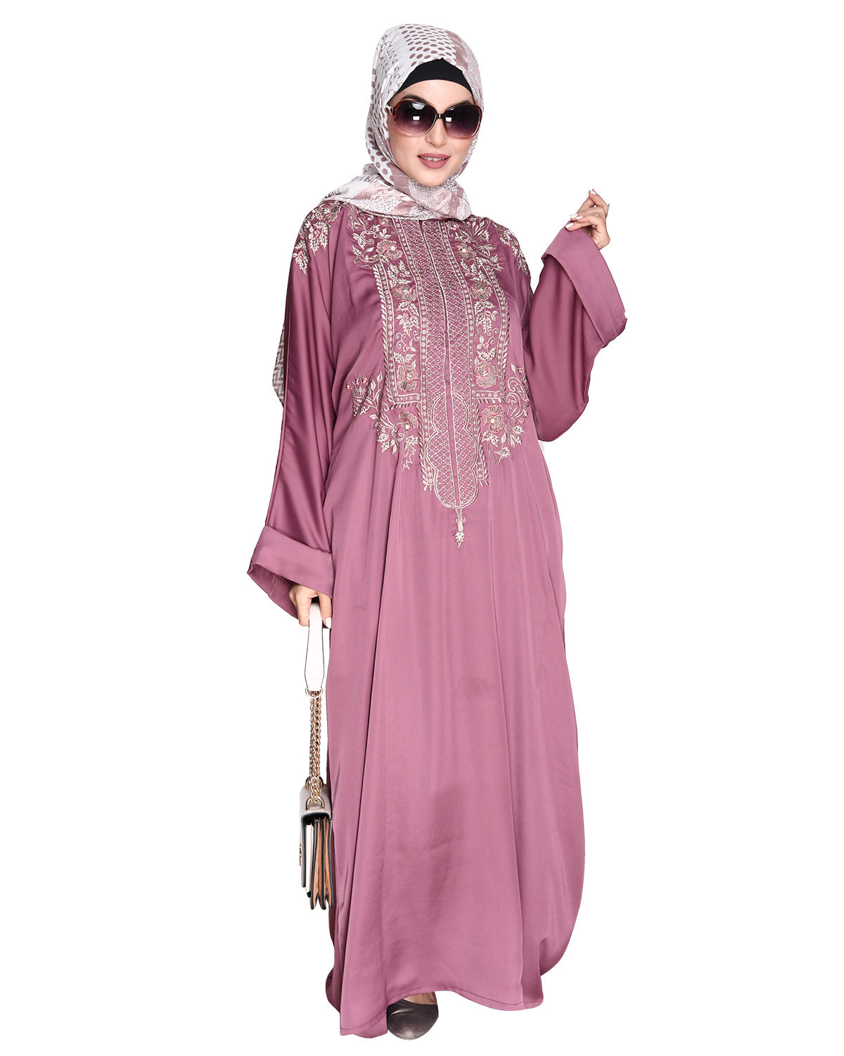 Royal Dubai Style Abayas Onion Pink