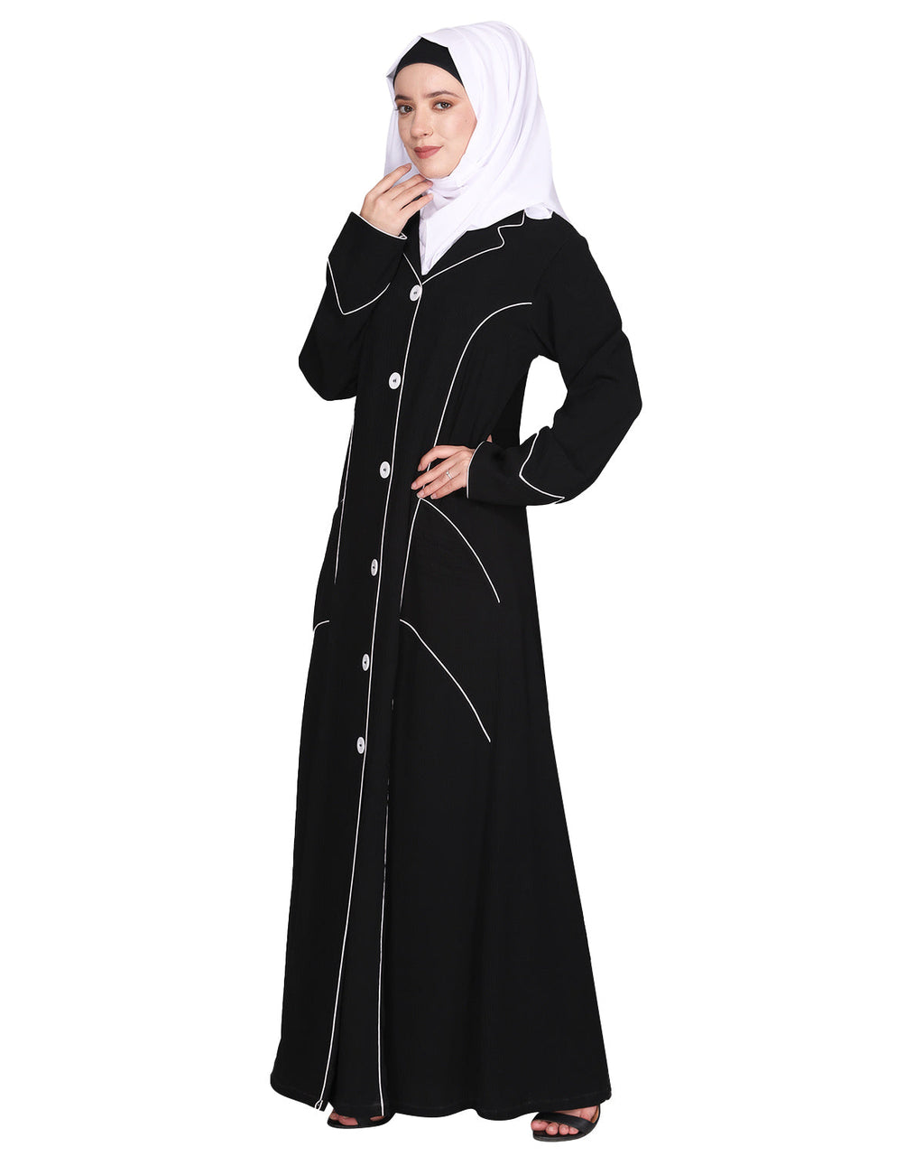 Smart formal professional's Abaya Black