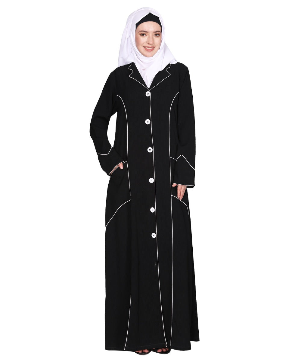 Smart formal professional's Abaya Black