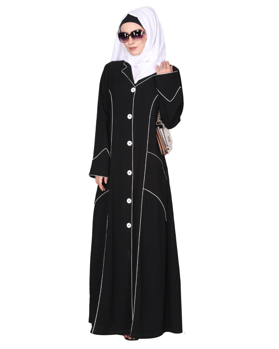 Smart formal professional's Abaya Black