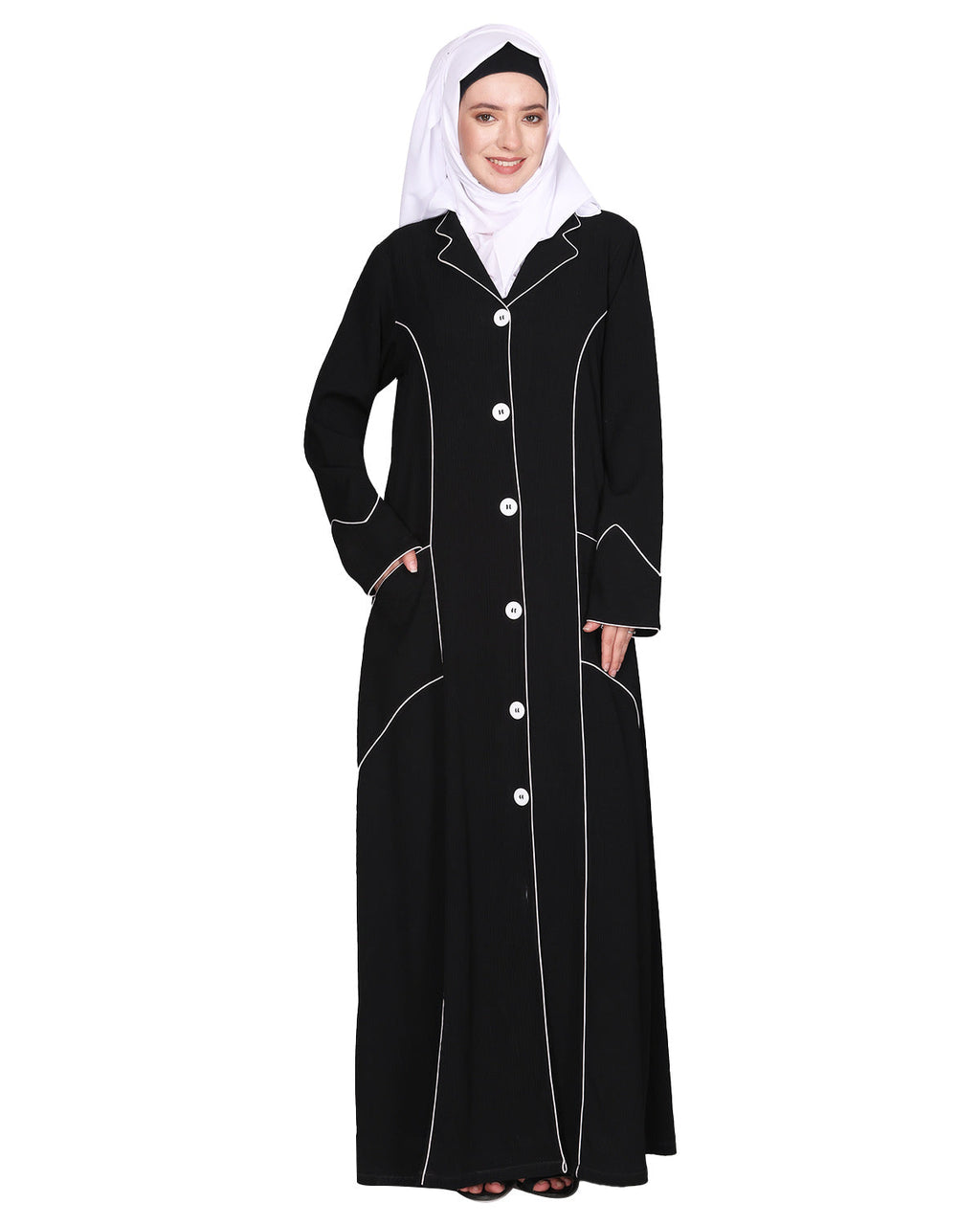 Smart formal professional's Abaya Black