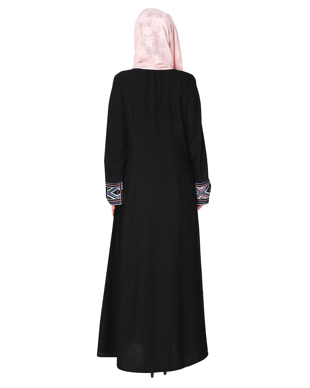 A pretty smooth flowing Bohemian Bell Sleeves abaya Black