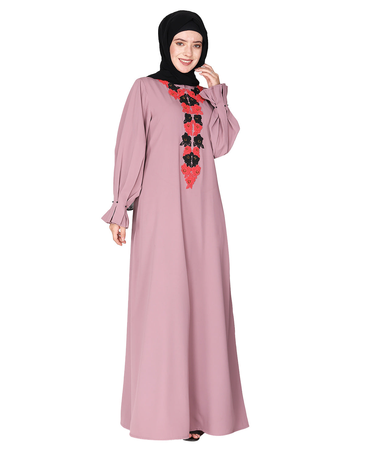 Trendy with Stylish Beaded roses Onion Pink