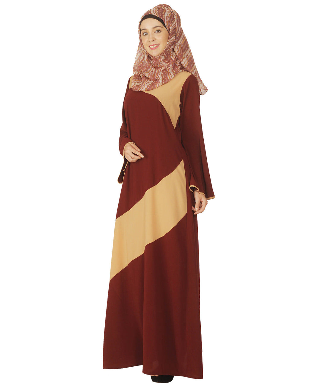 Simple Maroon and Abaya