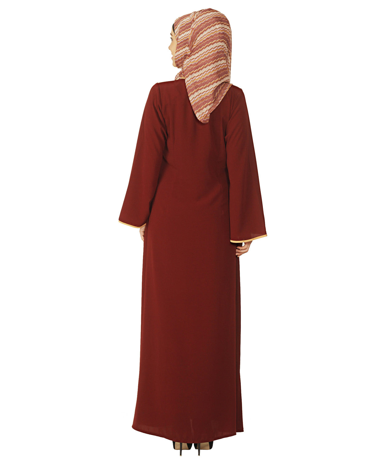 Simple Maroon and Abaya