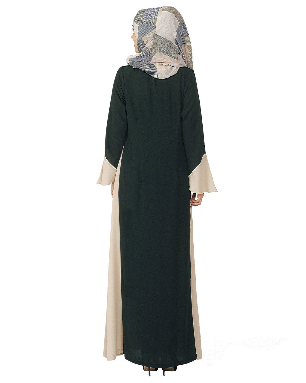 Flared Abaya Green