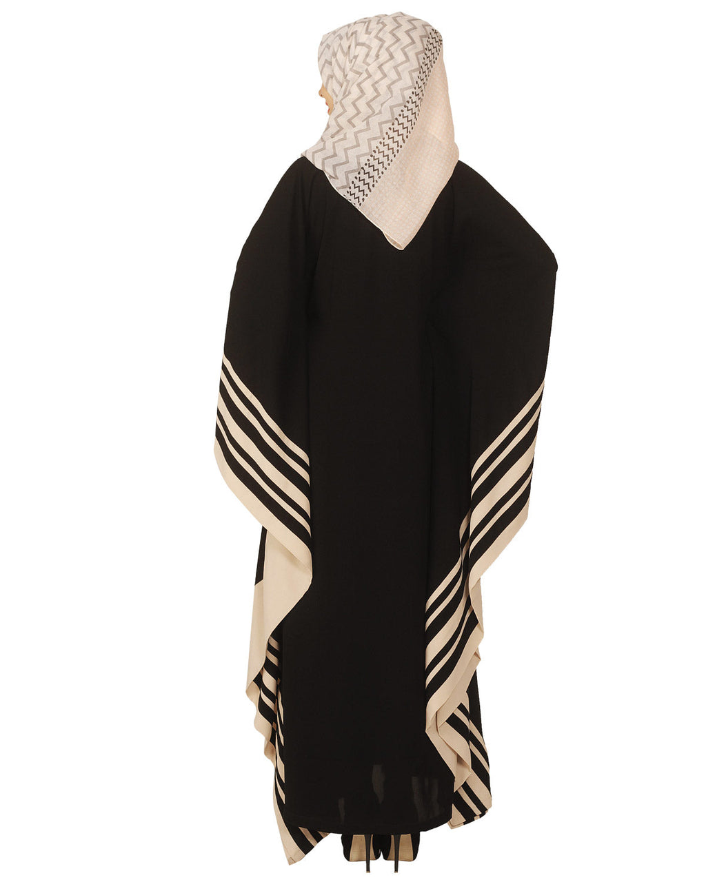 Kaftan with Striped Border
