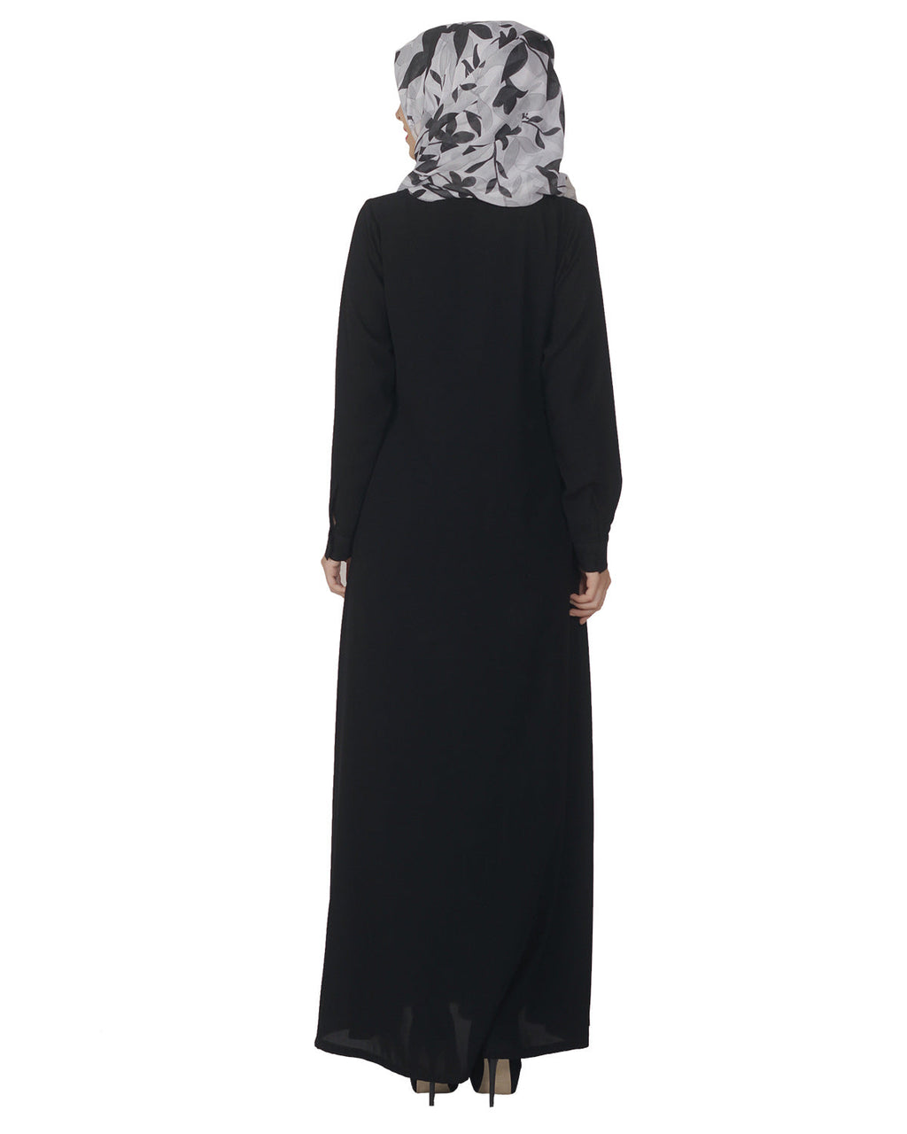 Pintuck Abaya Classice Black