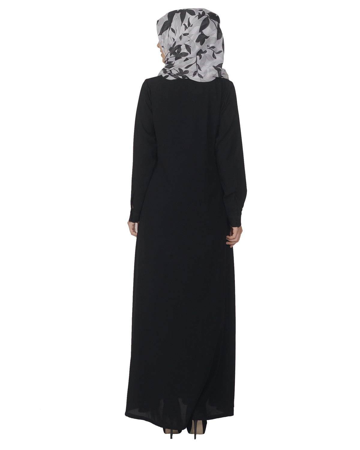 Pintuck Abaya Classice Black