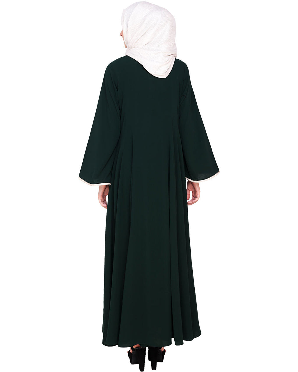 Flared Abaya Green