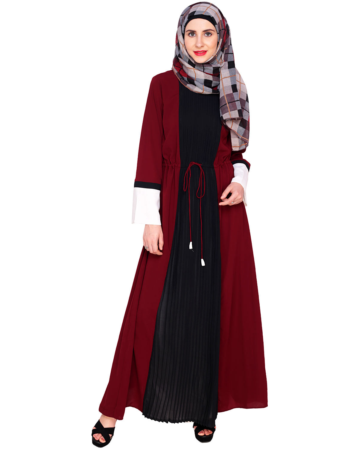 Front Pleated Abaya