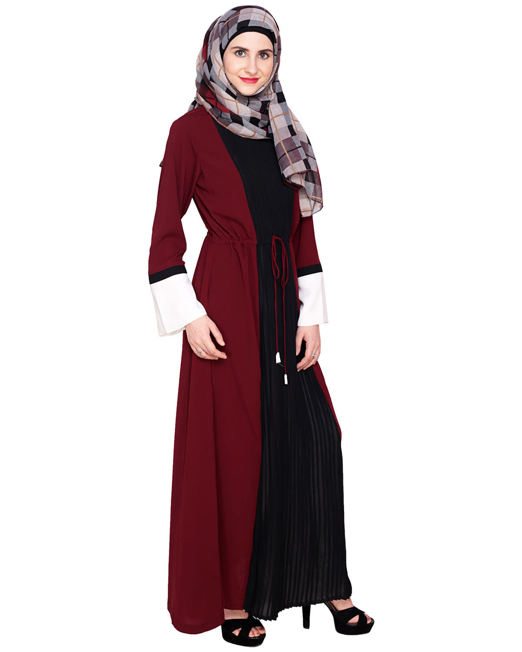 Front Pleated Abaya