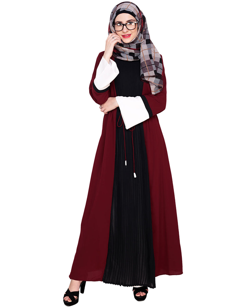 Front Pleated Abaya
