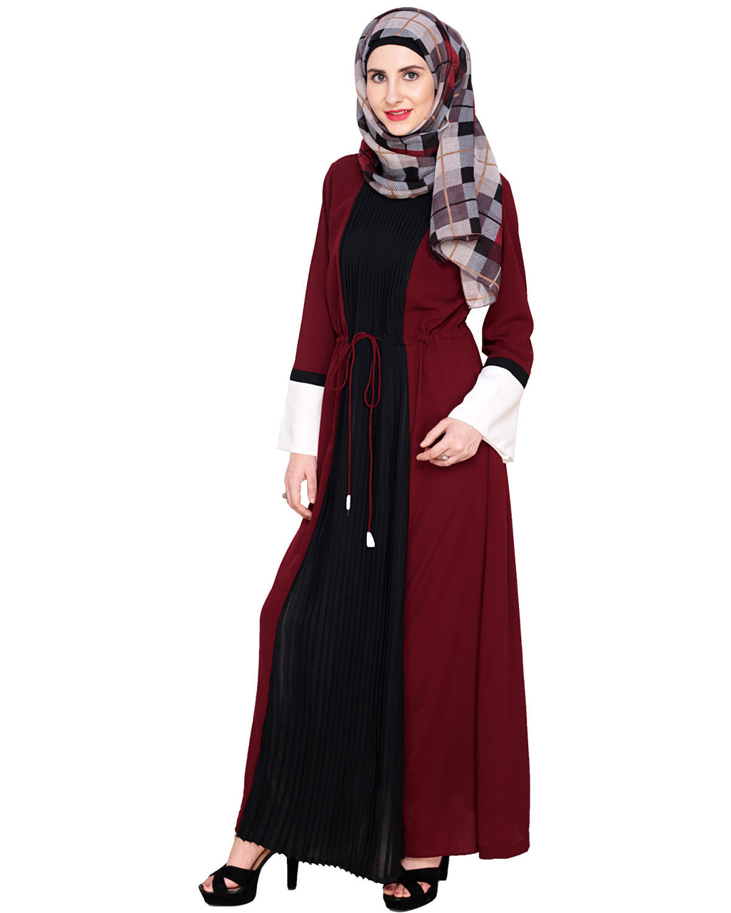 Front Pleated Abaya