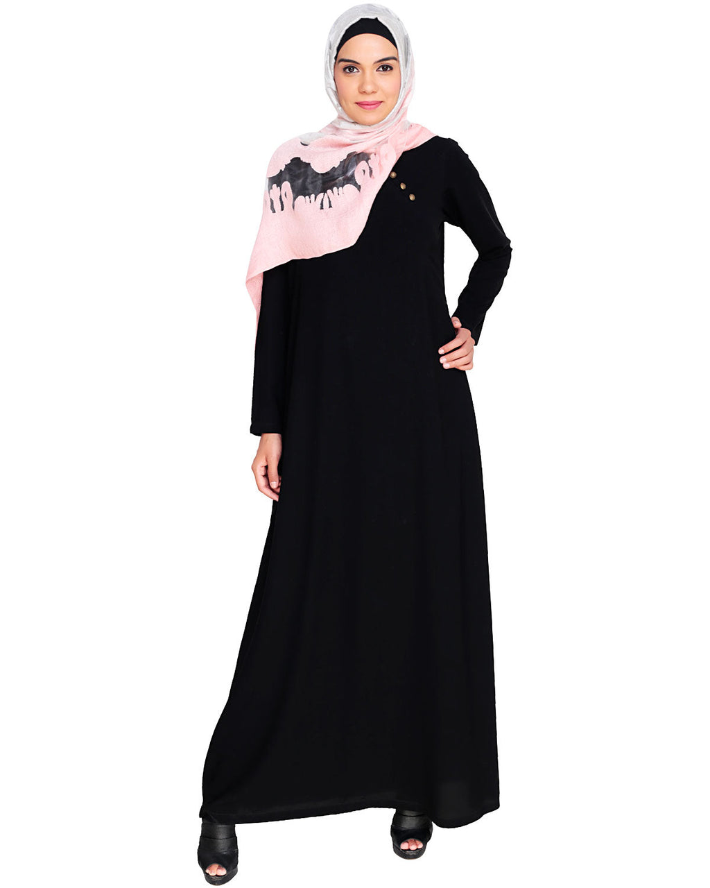 Trendy Abaya Dress Black