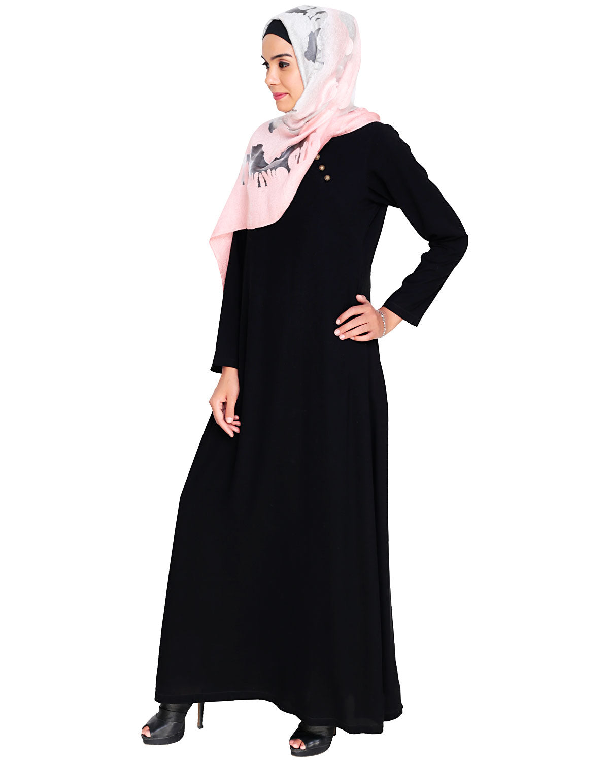 Trendy Abaya Dress Black