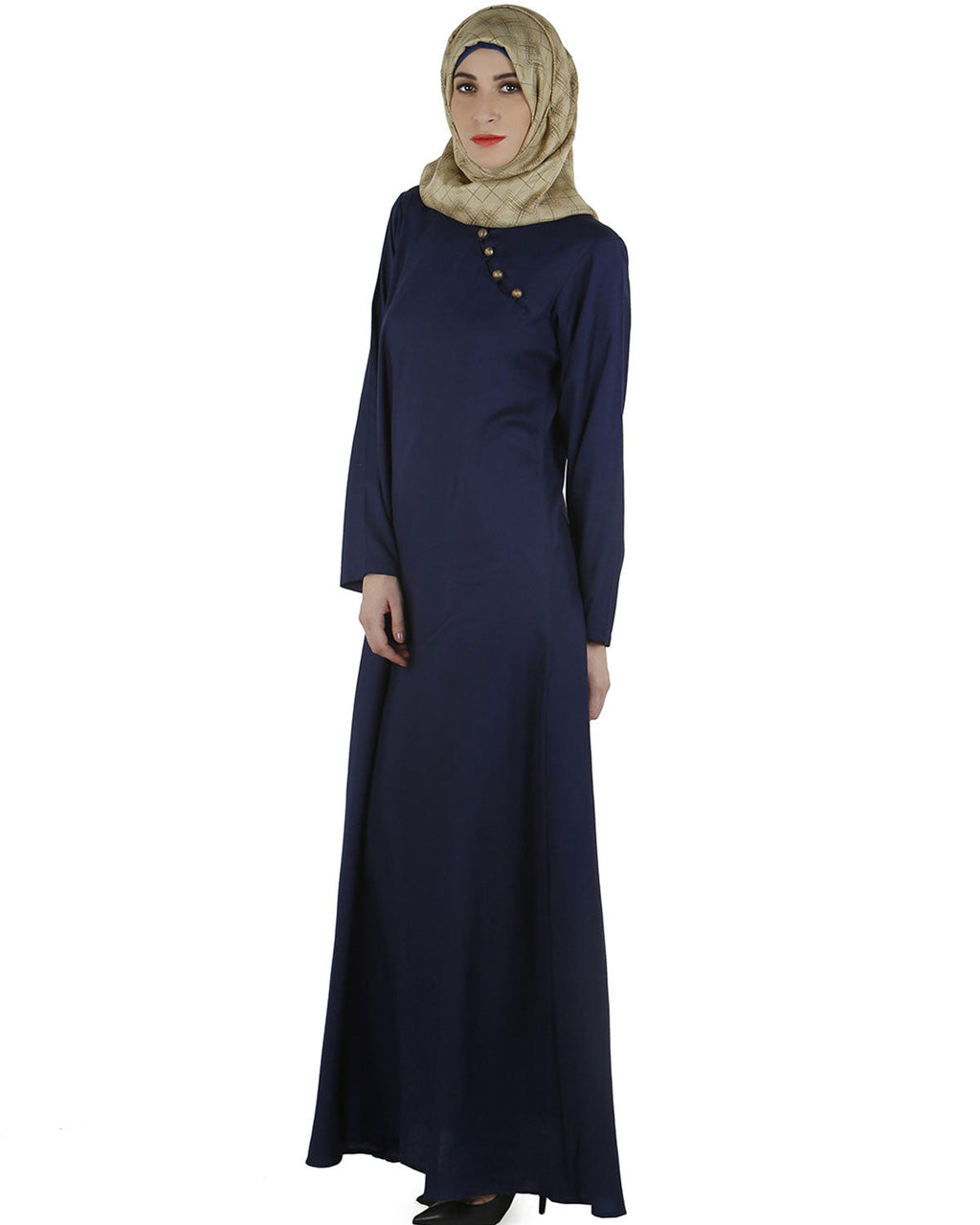 Trendy Abaya Dress Indigo