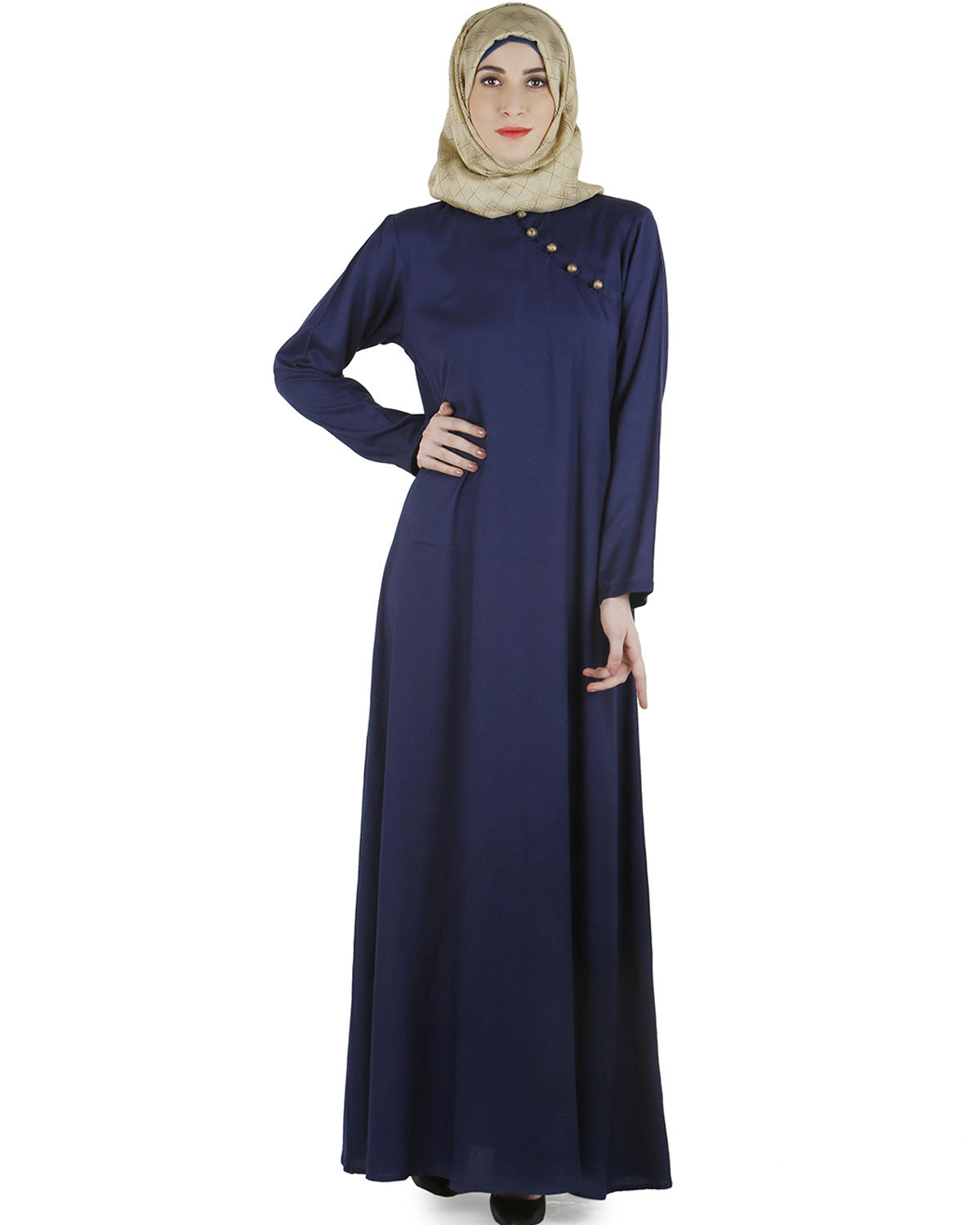 Trendy Abaya Dress Indigo