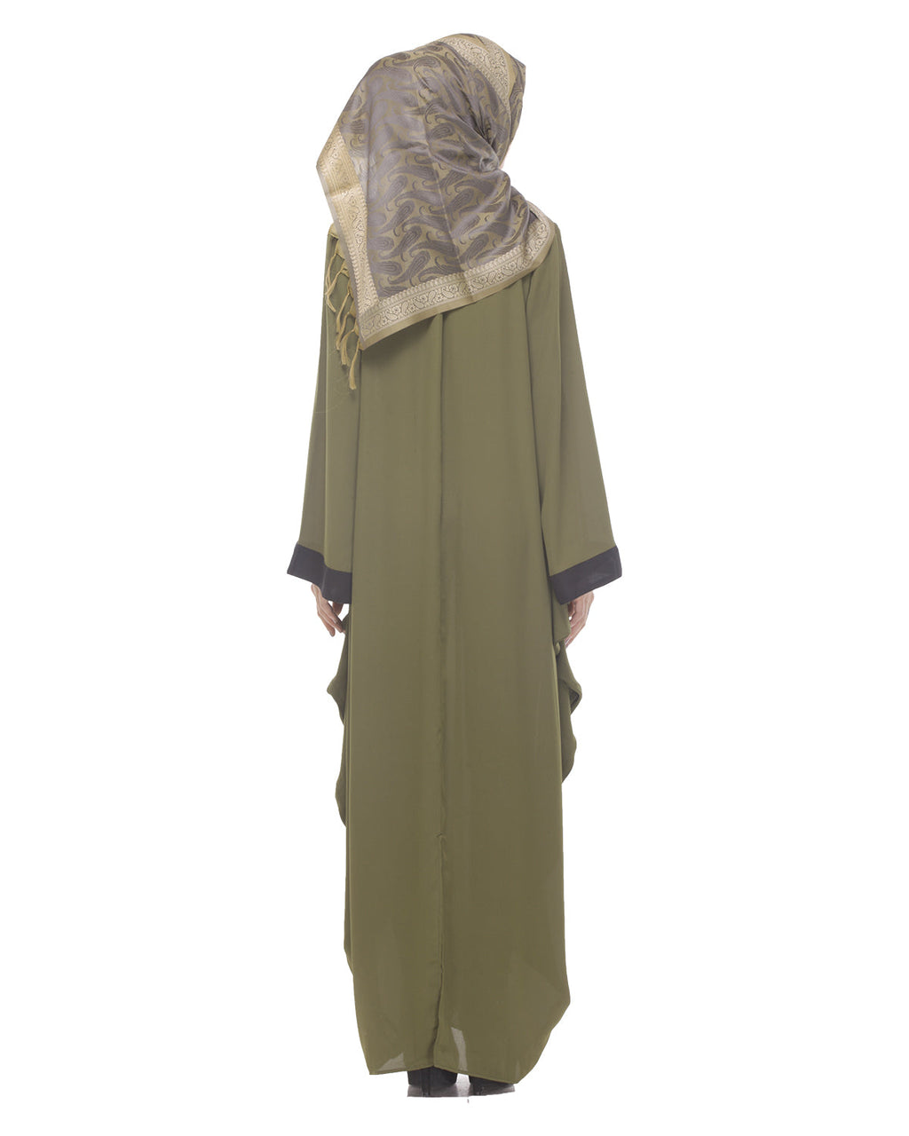 Wine Kaftan Olive Free Size