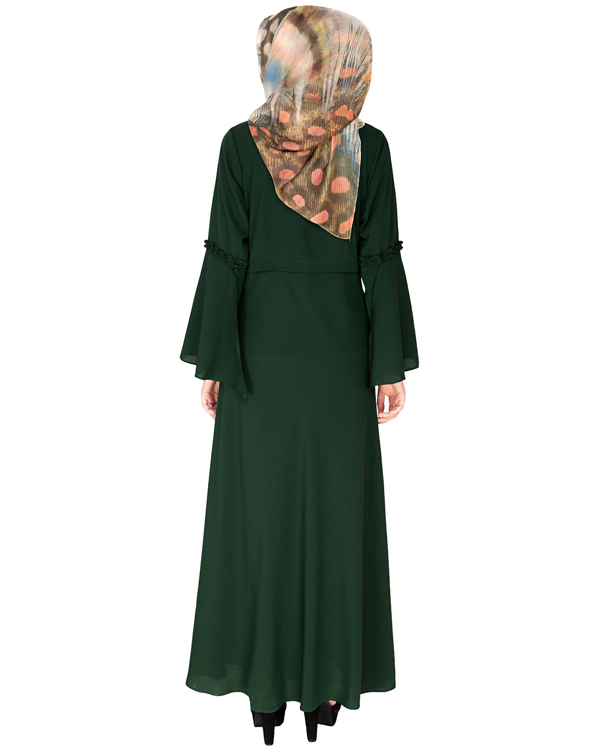 Crew Collar Abaya Green