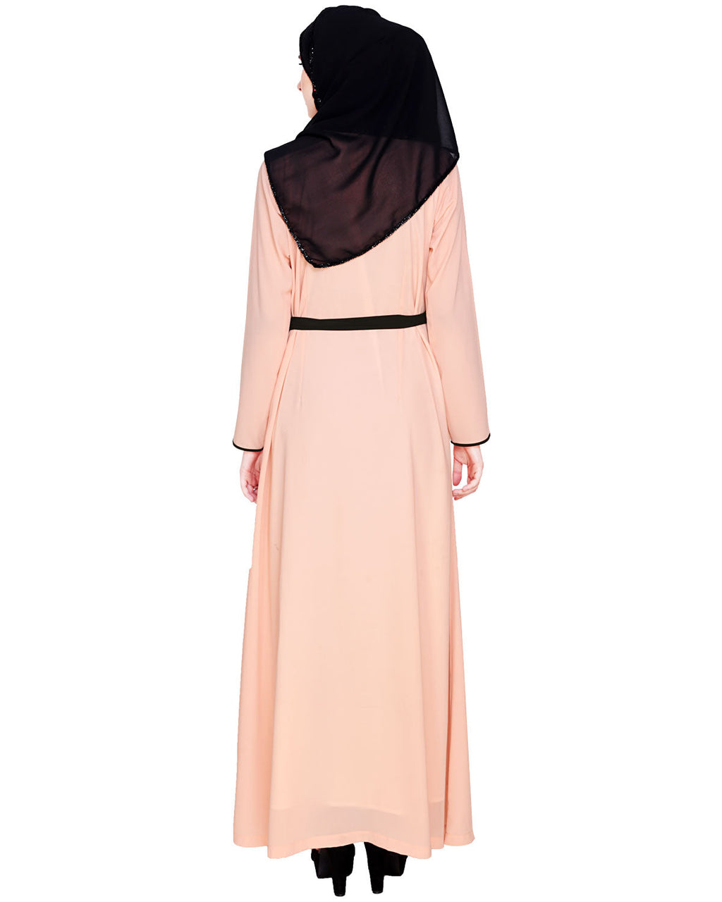 Lace Abaya Dress Pink