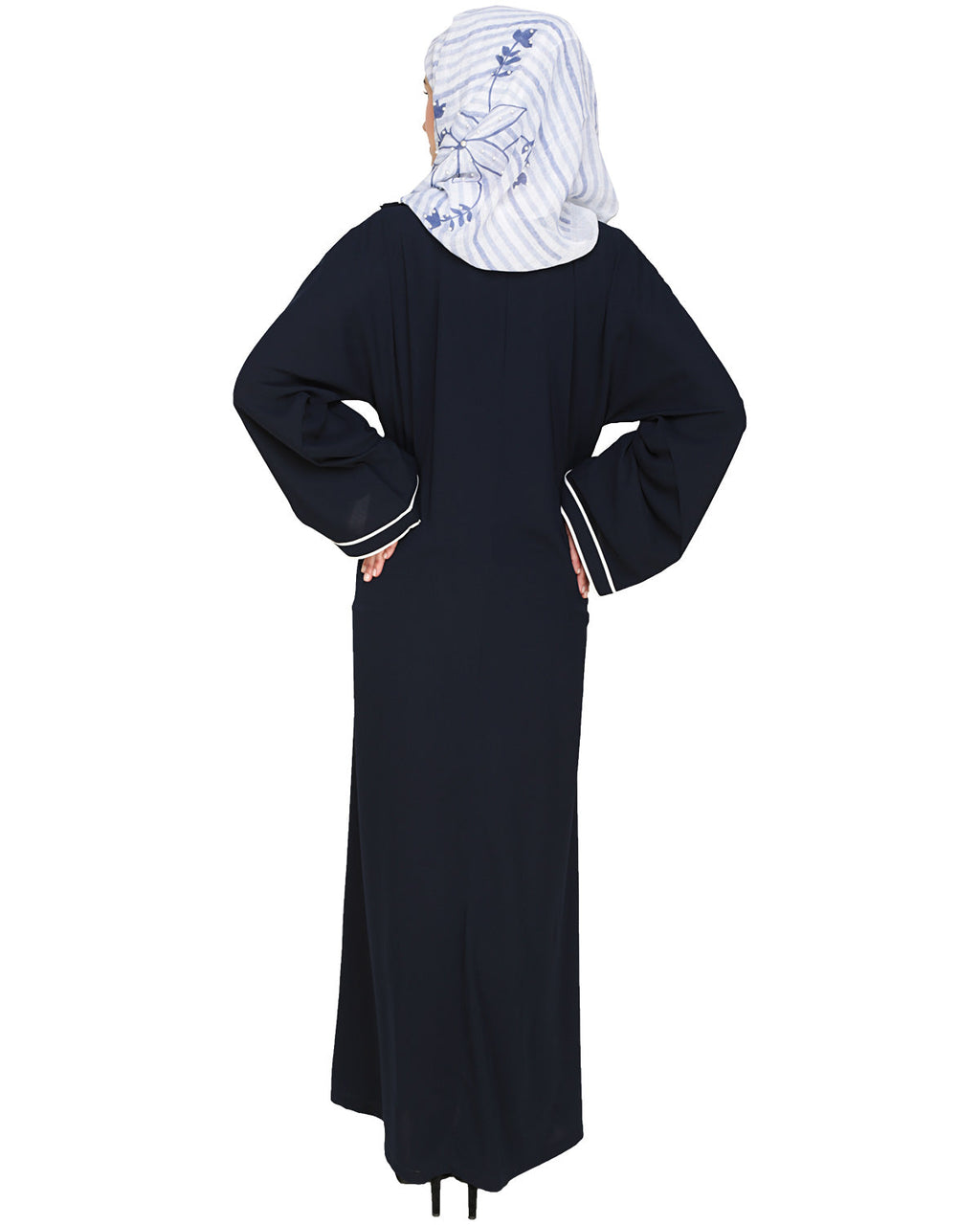 Intrigue Angrakha Dubai Style Abaya Blue