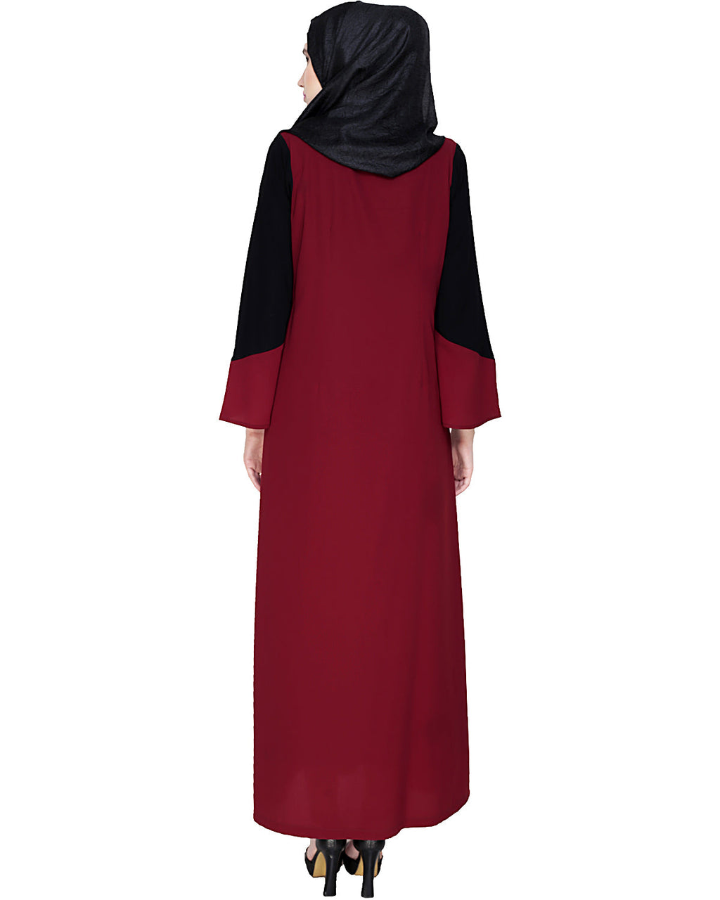 Folksy Abaya Wine