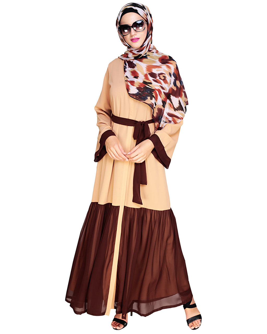Glory Muster Abya Dark Beige & Brown