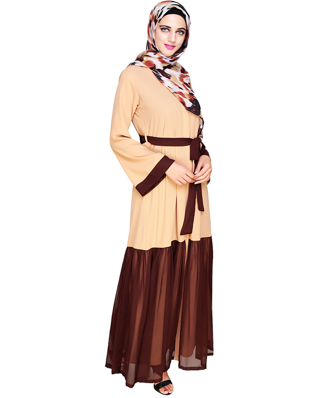 Glory Muster Abya Dark Beige & Brown