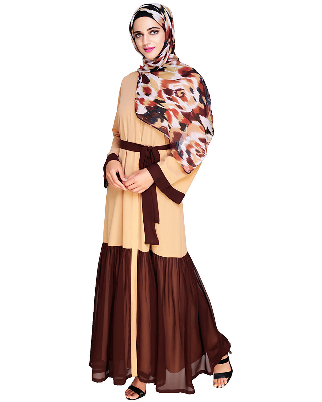 Glory Muster Abya Dark Beige & Brown