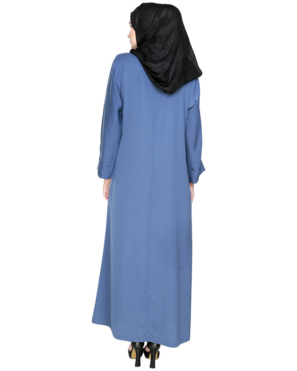 Botanic Beaded Dubai Style Abaya Oak Brown