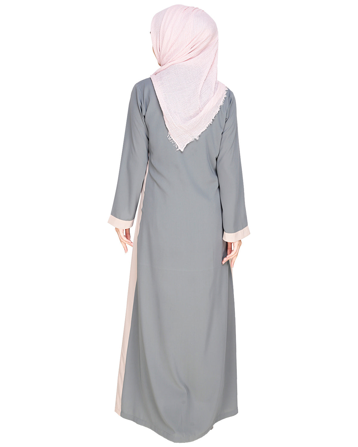 Side Panelled Abaya Brown