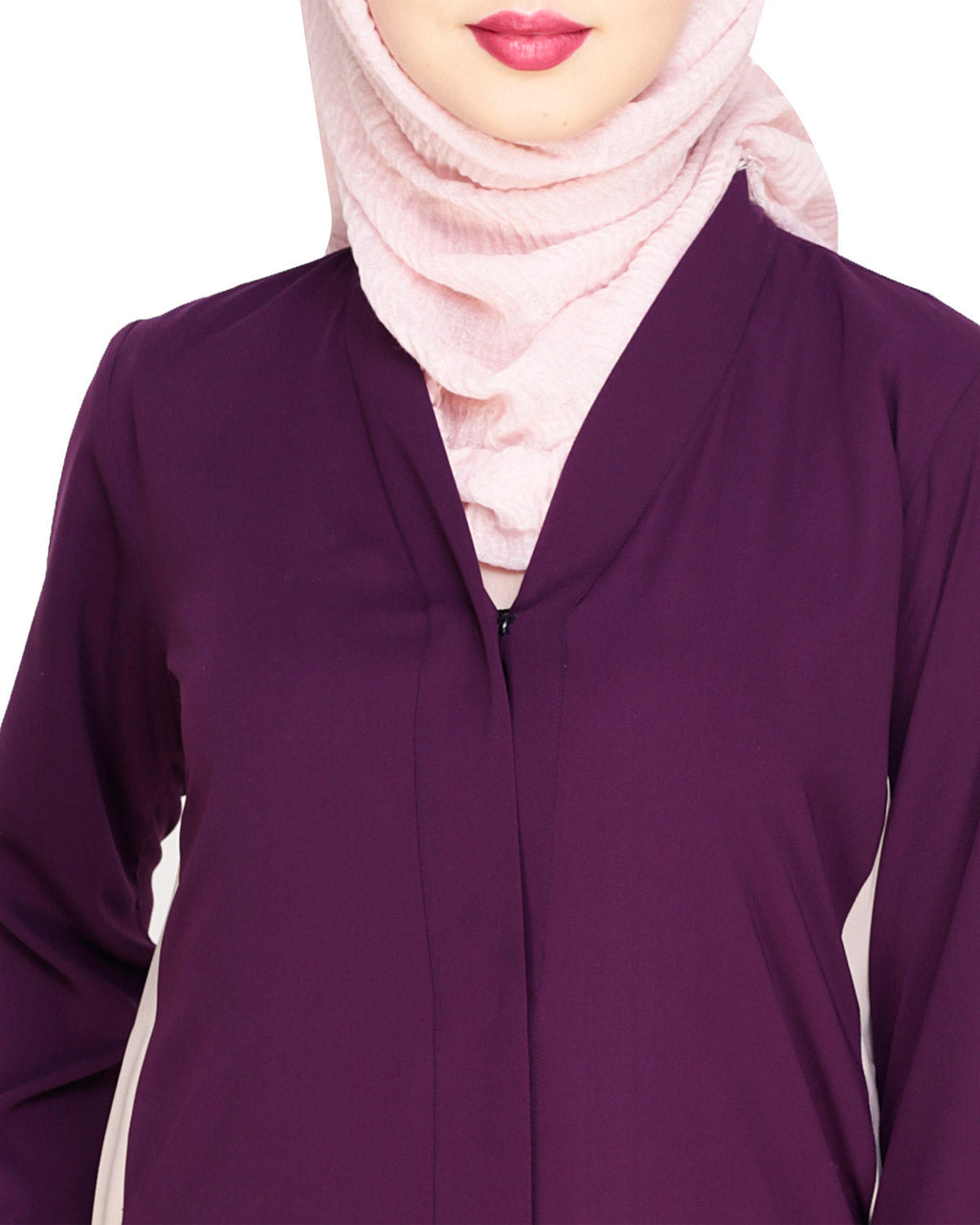 Side Panelled Abaya Grey