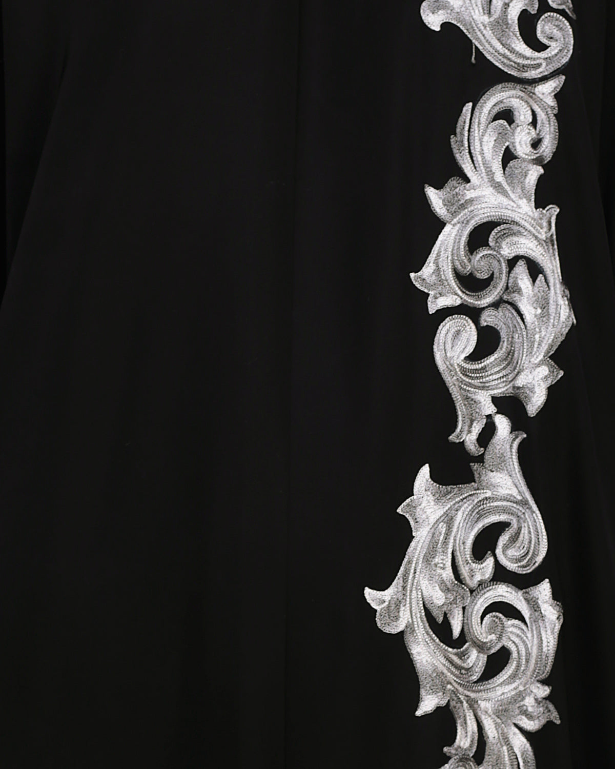 Dual Shade Floral Embroidered Beige Kaftan Wine