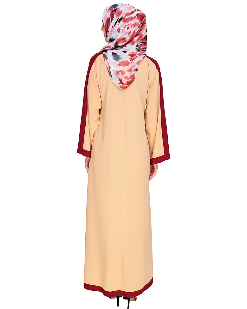 Enswathe Dubai Style Abaya Beige