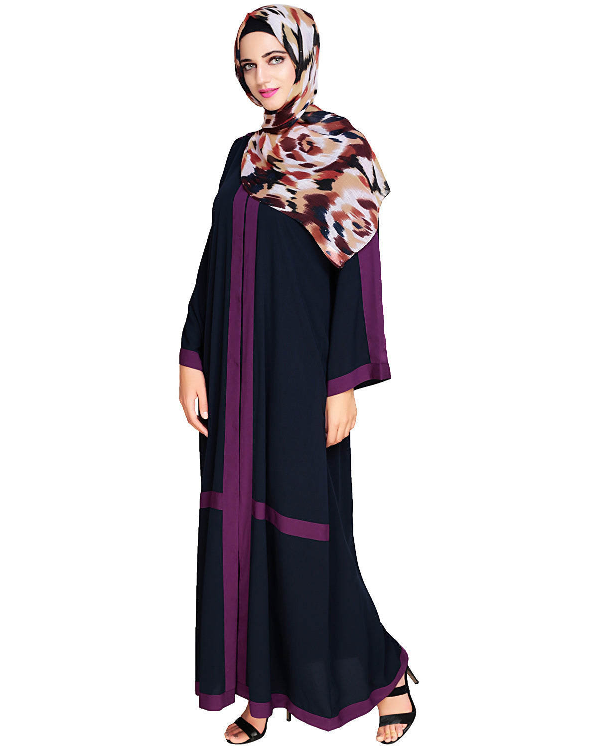 Enswathe Dubai Style Abaya Blue