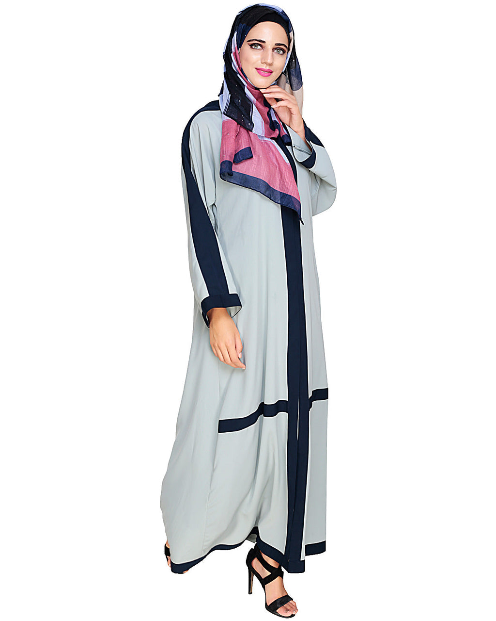 Enswathe Dubai Style Abaya Sage Green
