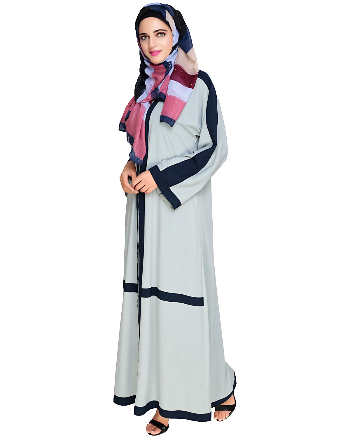 Enswathe Dubai Style Abaya Sage Green