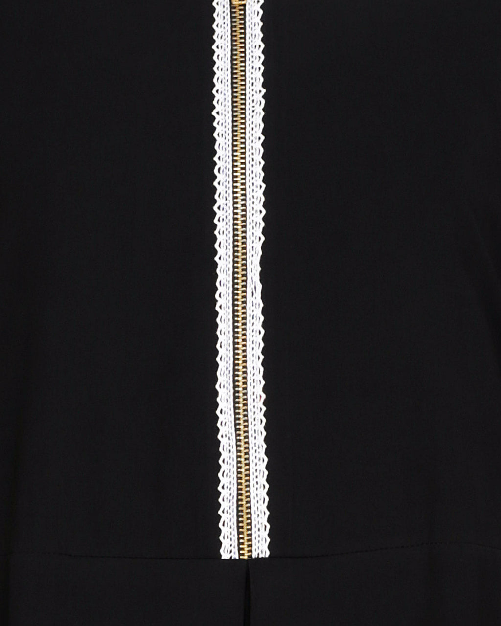 Graceful Lacy Abaya Black
