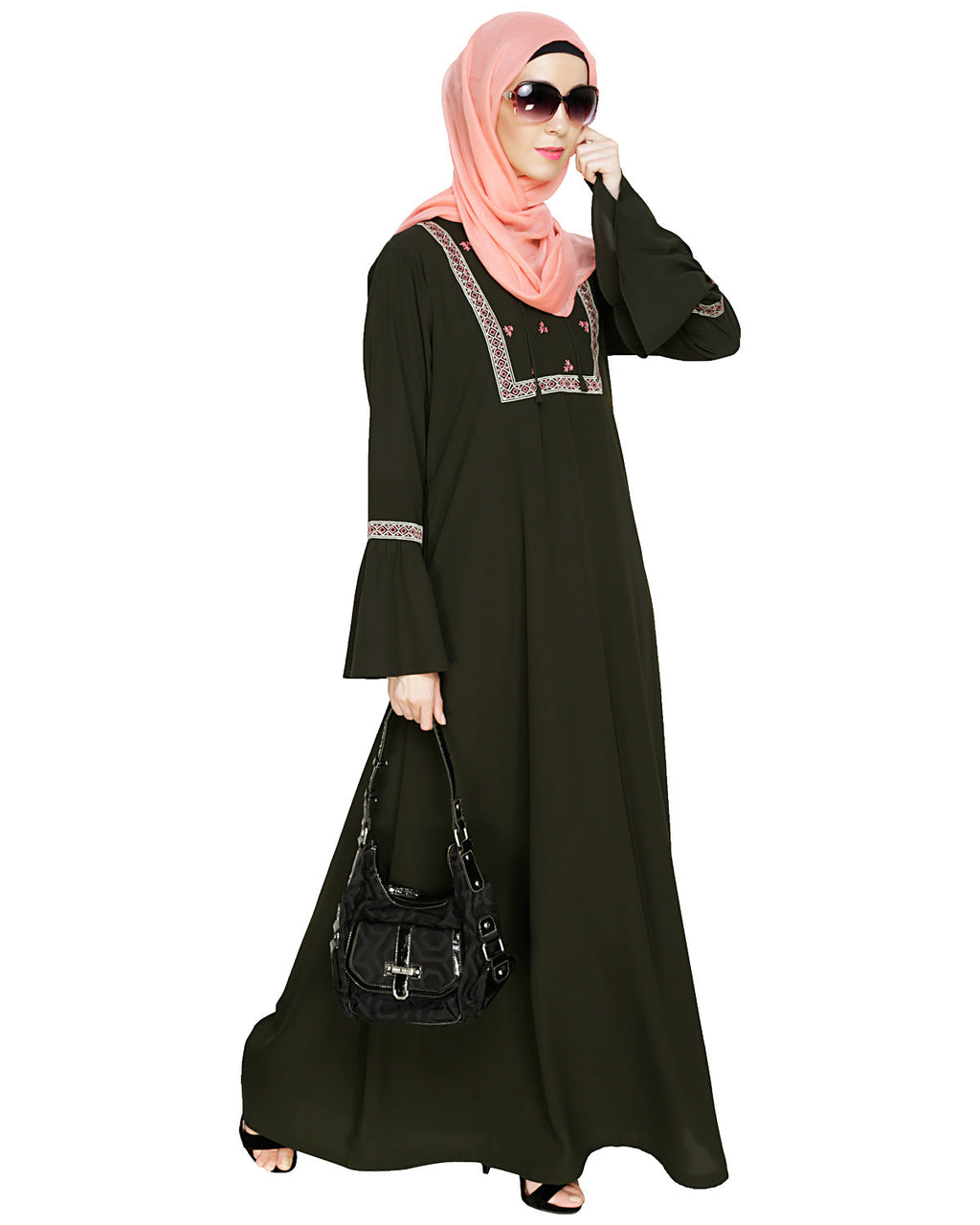 Boho Embroidered Abaya