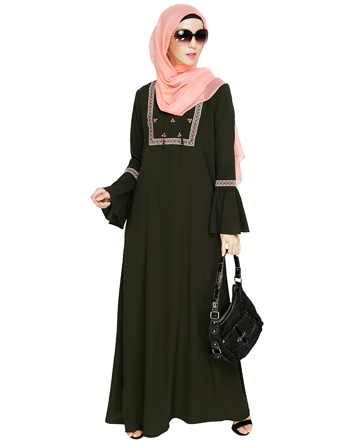 Boho Embroidered Abaya