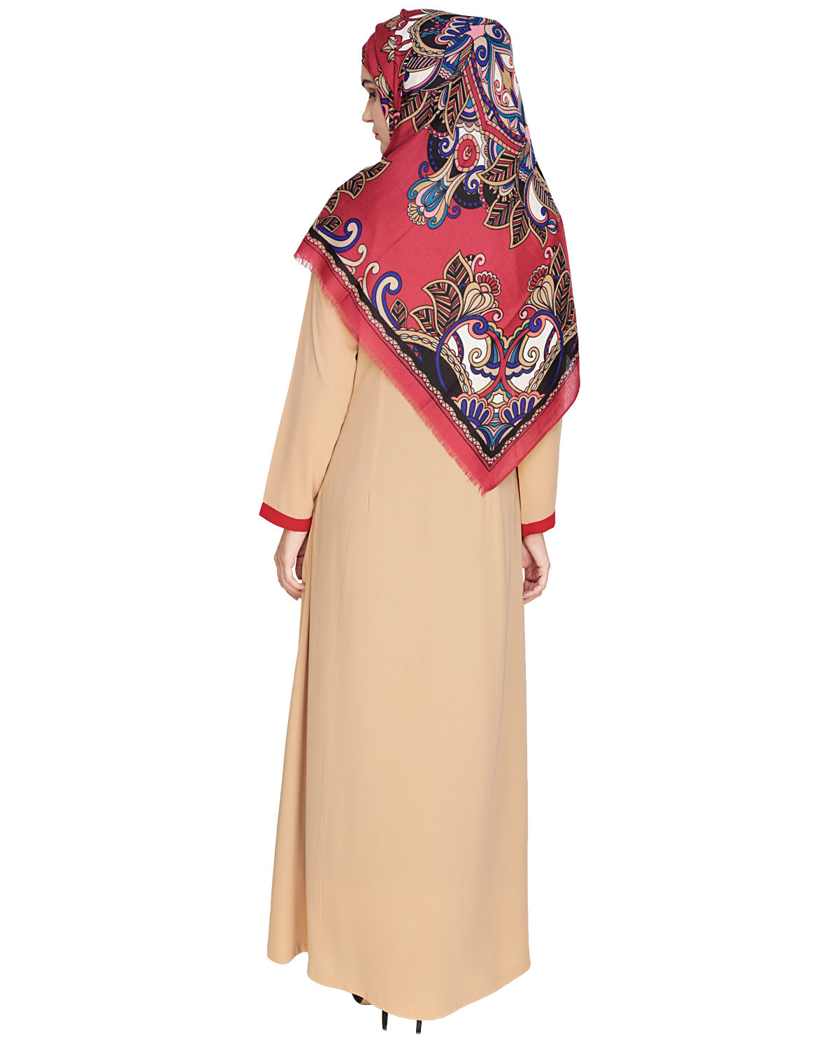 Panelled Abaya Beige