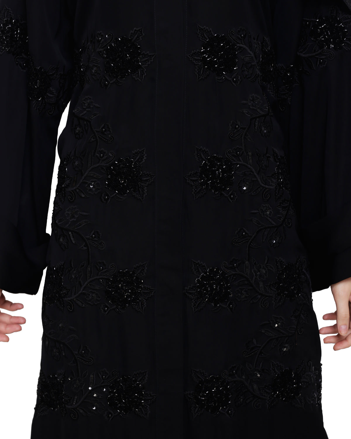Lavish Dubai Style Abaya Black