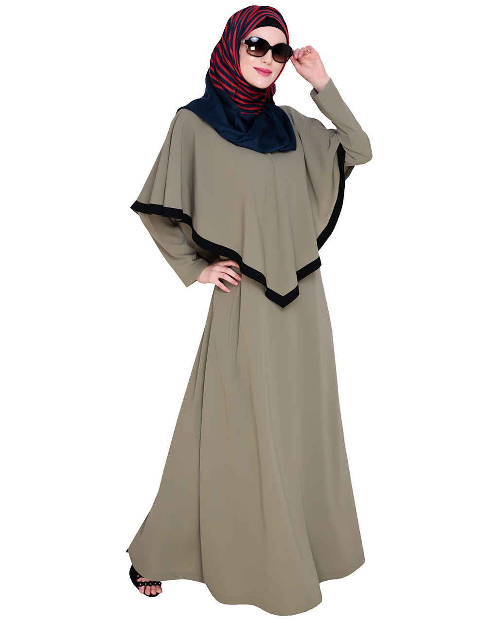Fancy Cape Abaya Dead Mint