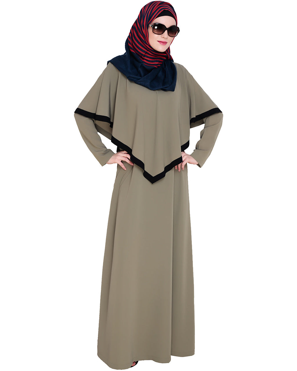 Fancy Cape Abaya Dead Mint