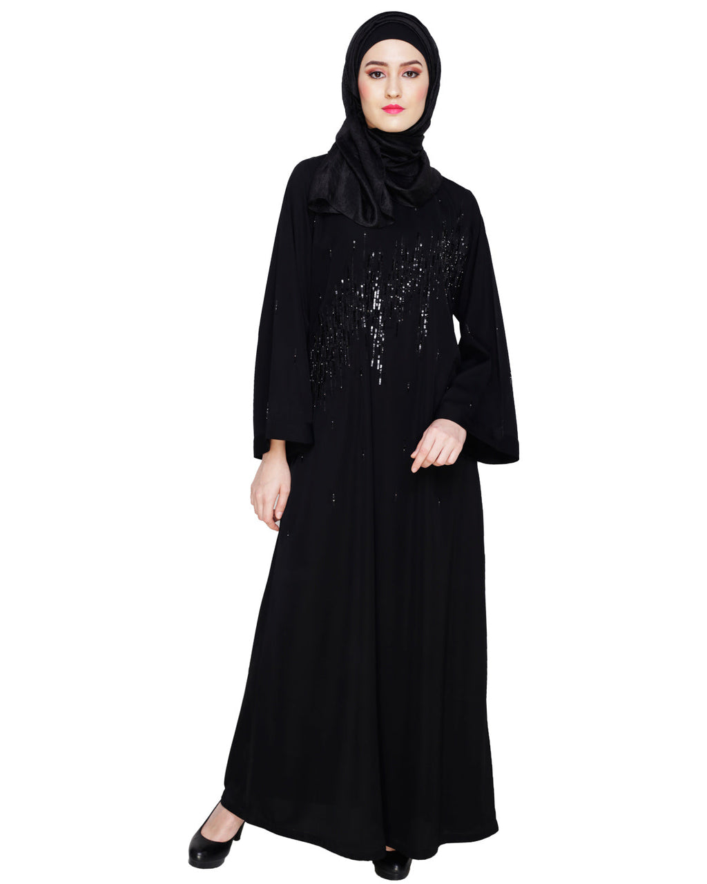 Stardust Dubai Style Abaya Black XS