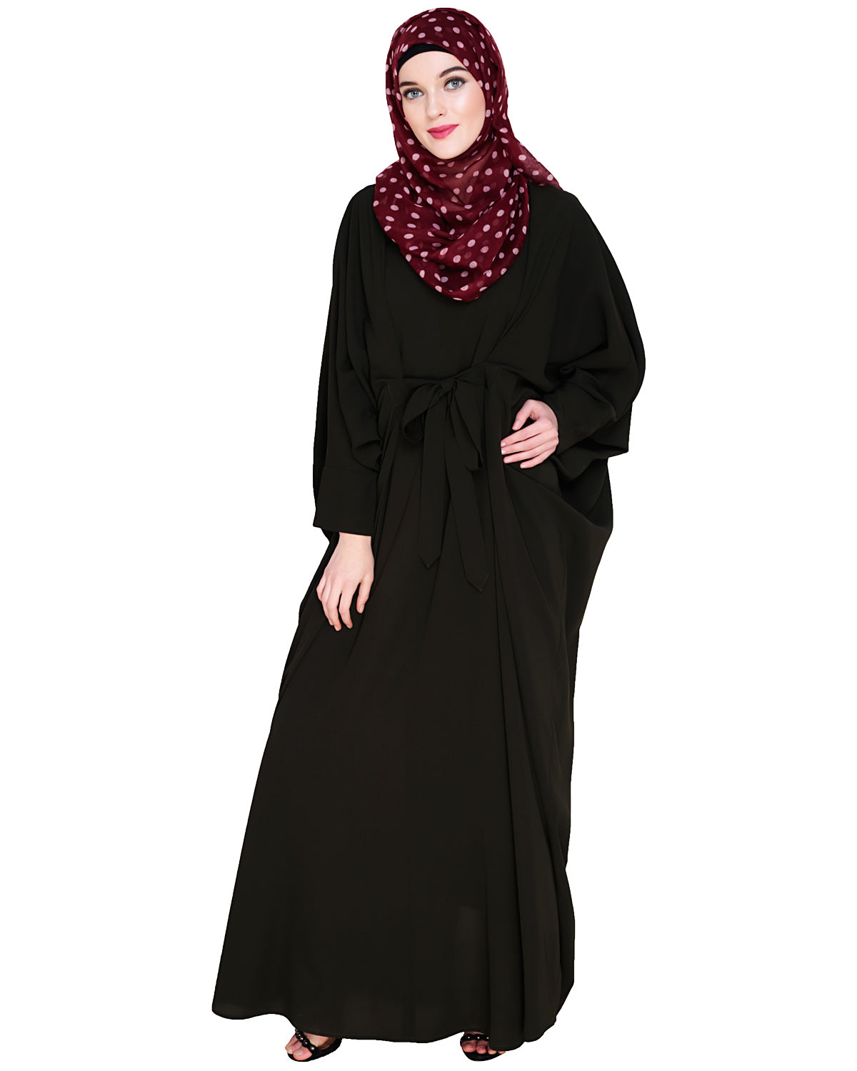 Bow Embellished Kaftan Olive