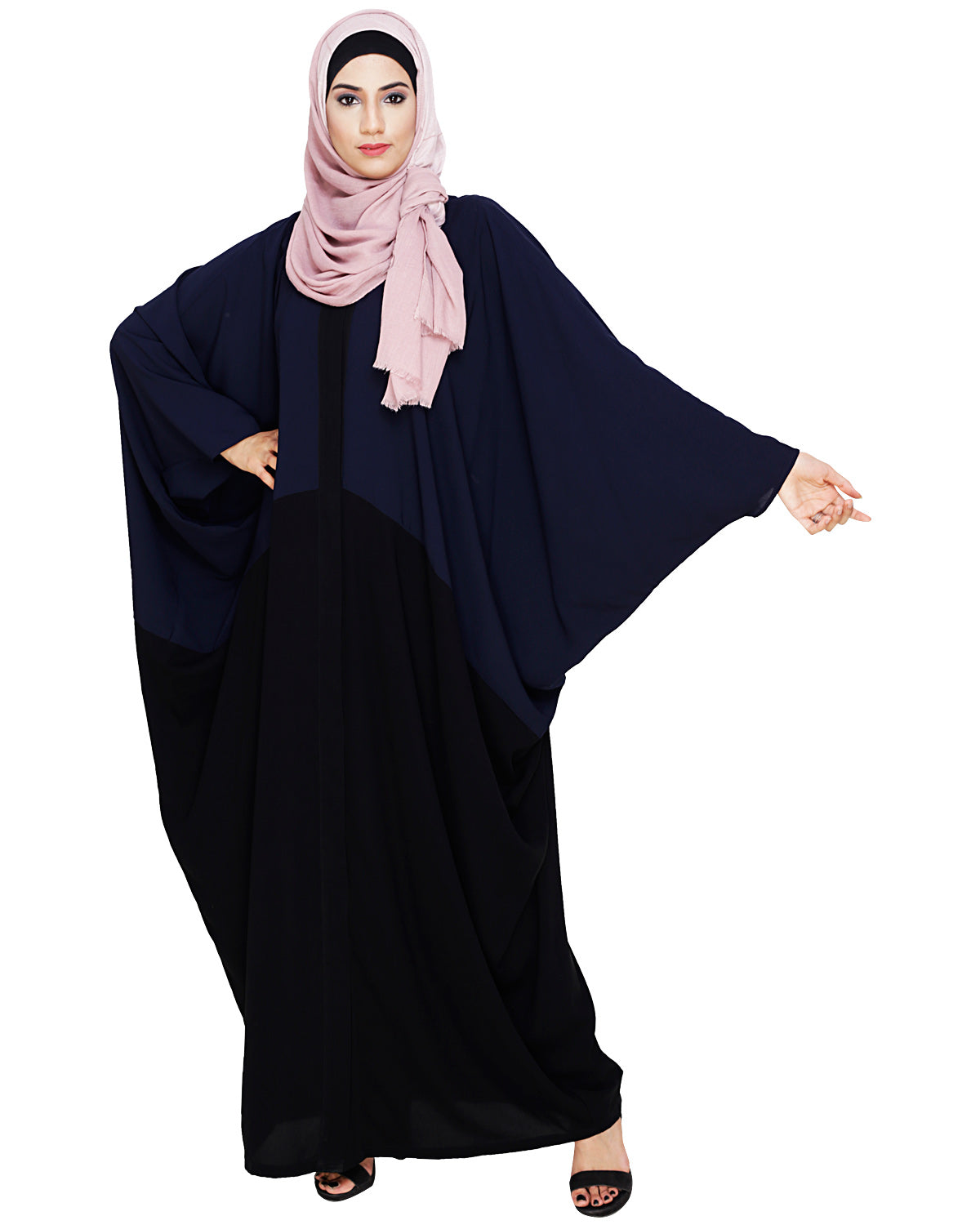 Spiffy Black and Blue Kaftan Blue Black