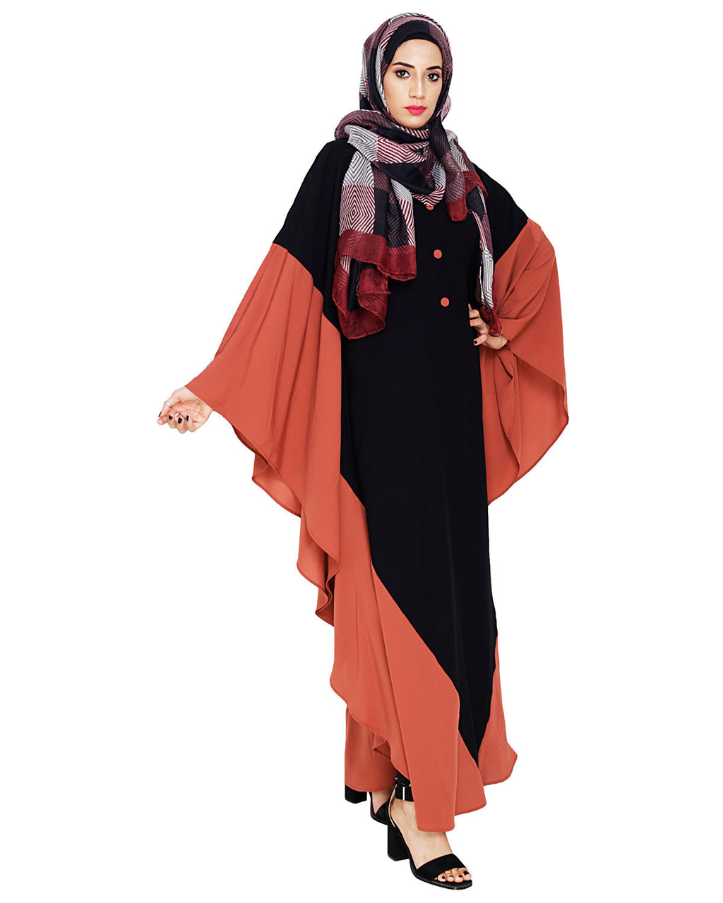 Aesthetic Kaftan Brick Red